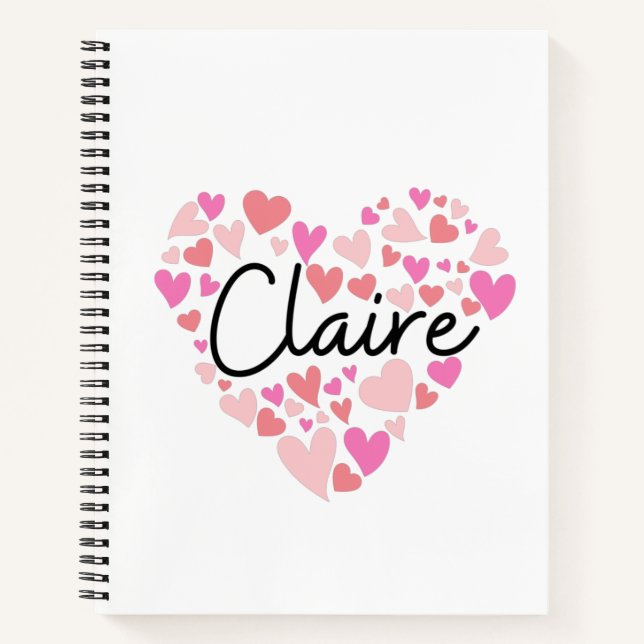 I love Claire Notebook (Front)