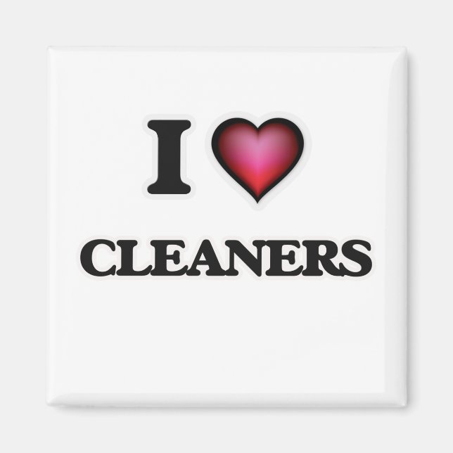 I love Cleaners Magnet (Front)