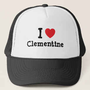 I love Clementine heart T-Shirt Trucker Hat
