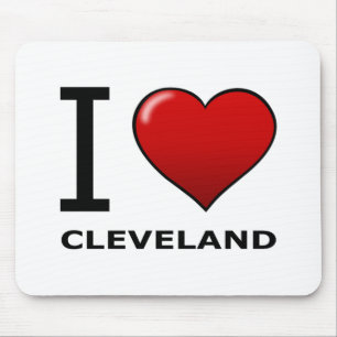I LOVE CLEVELAND, OH - OHIO MOUSE PAD