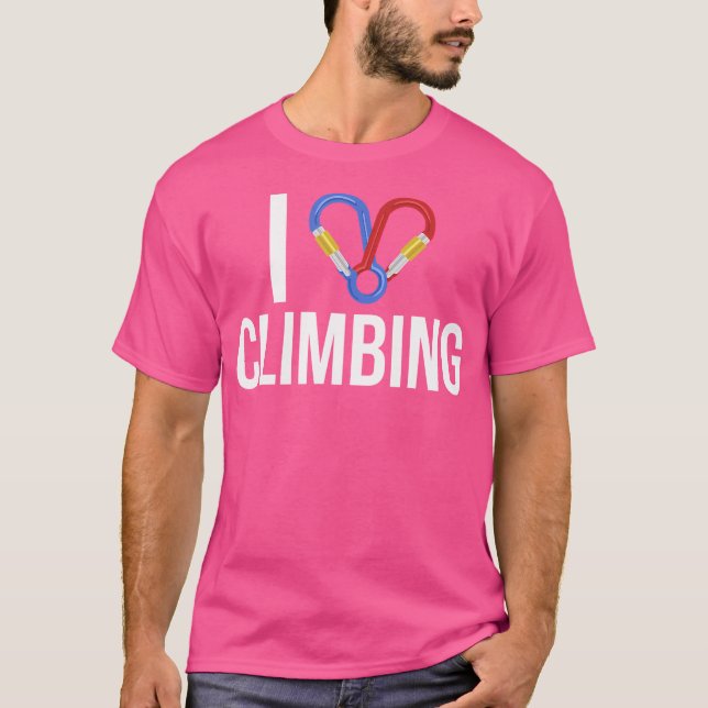I Love Climbing T-Shirt (Front)