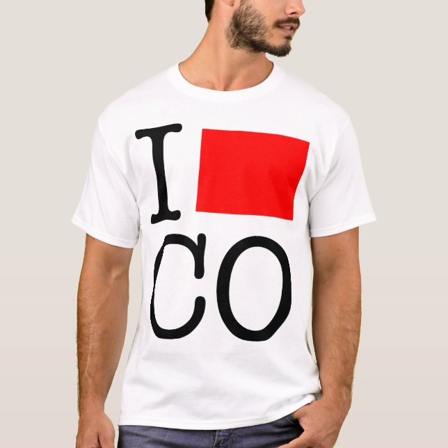 I Love CO Colorado T-Shirt (Front)