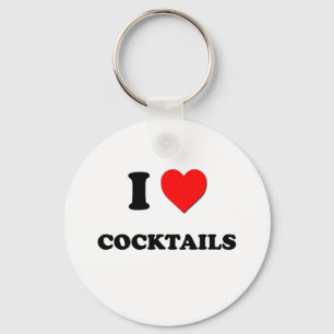 I love Cocktails Key Ring