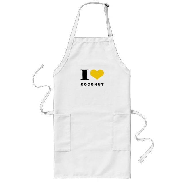 I love coconut long apron (Front)