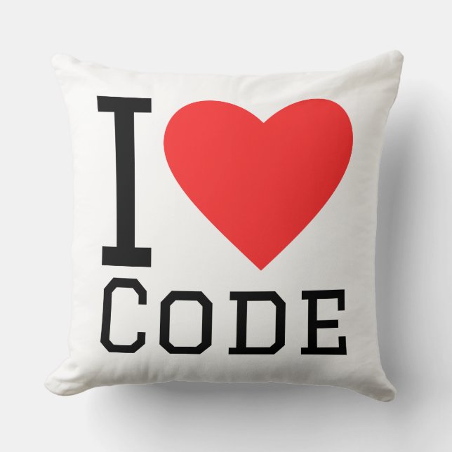I love code cushion (Front)