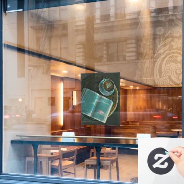 I love coffee and books (Cafe Window)