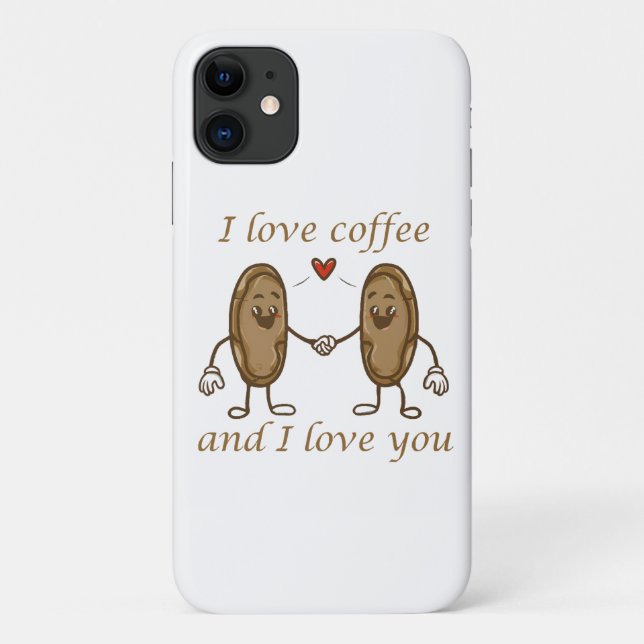  I love coffee and I love you Case-Mate iPhone Case (Back)