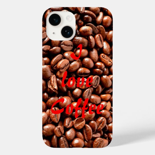 I love Coffee Case-Mate iPhone Case (Back)