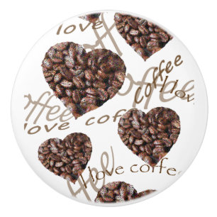 I Love Coffee!! Ceramic Knob
