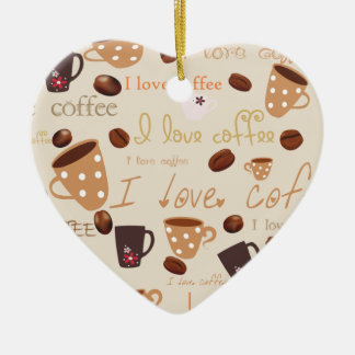 i love coffee! ceramic tree decoration