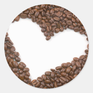 I Love Coffee Classic Round Sticker