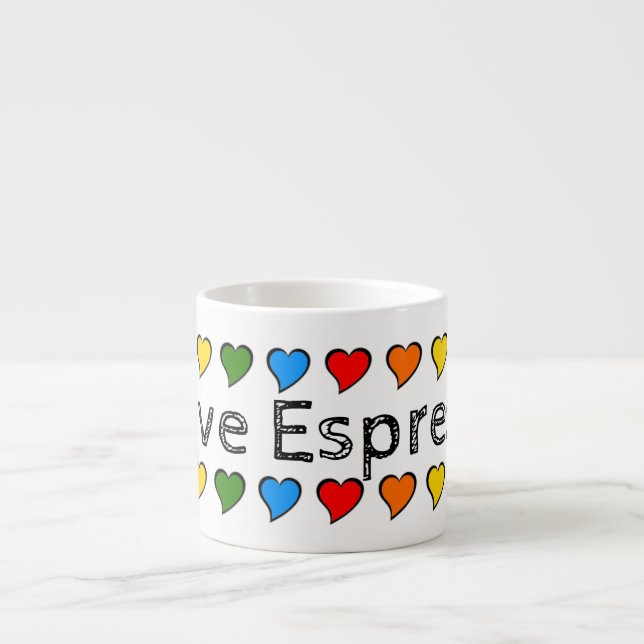 I Love Coffee Espresso Cup (Front)
