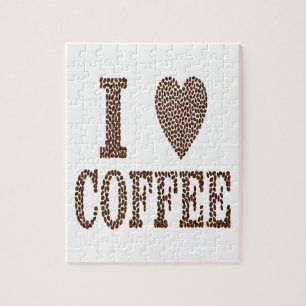 I Love Coffee Jigsaw Puzzle