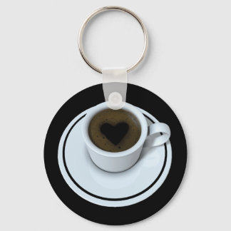 I LOVE coffee Key Ring