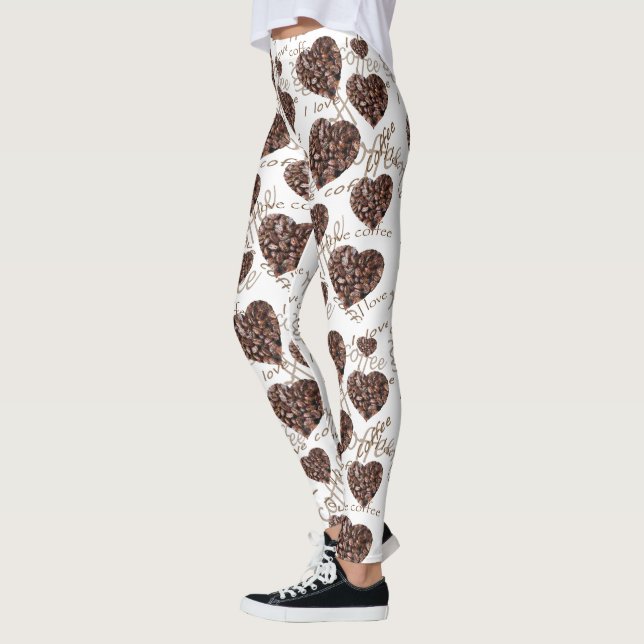 I Love Coffee Leggings (Left)