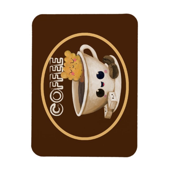 I love Coffee Magnet (Vertical)