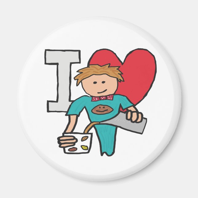 I Love Coffee Magnet (Front)