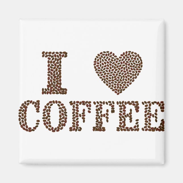 I love coffee magnet (Front)