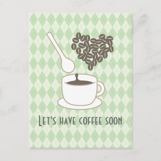 I love Coffee Postcard (Front)