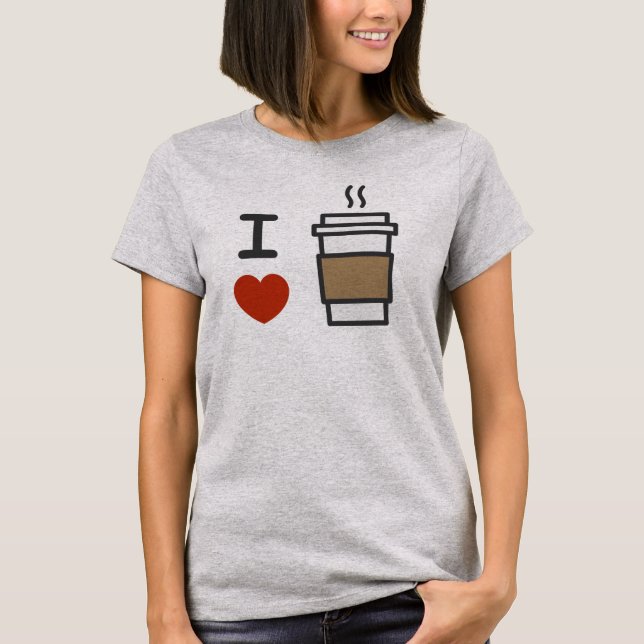 I Love Coffee T-Shirt (Front)