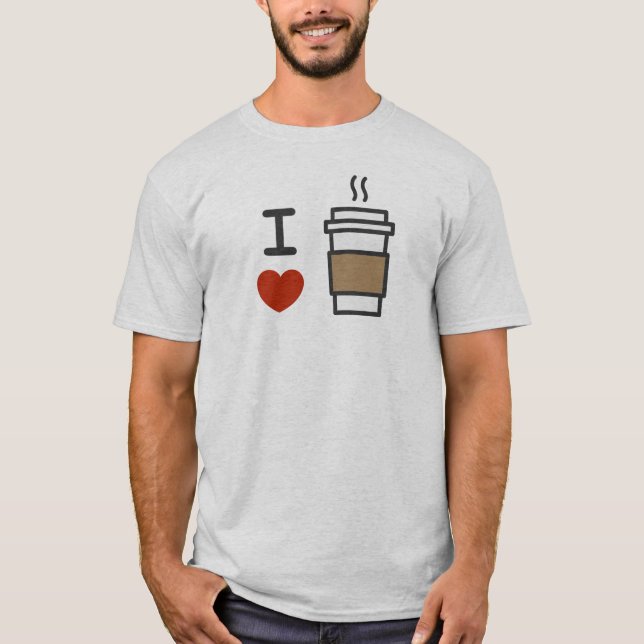I Love Coffee T-Shirt (Front)