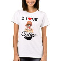  i love coffee t-shirt Design 