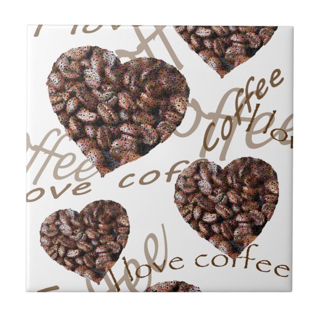 "I Love Coffee!" Tile (Front)