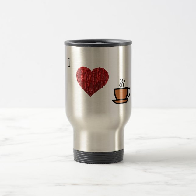 I love COFFEE!!!!. Travel Mug (Center)