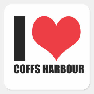 I love Coffs Harbour Square Sticker
