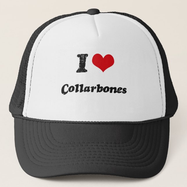 I love Collarbones Trucker Hat (Front)