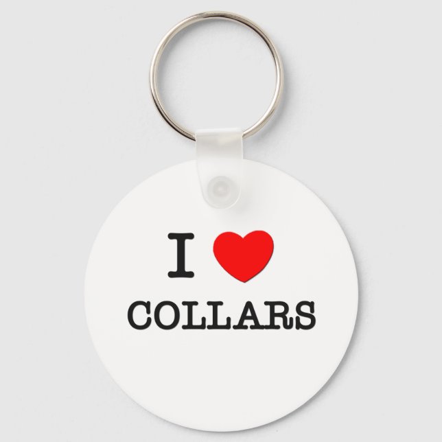 I Love Collars Key Ring (Front)