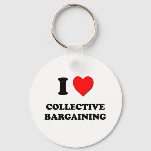 I love Collective Bargaining Key Ring