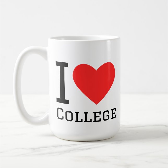 I love college coffee mug (Left)