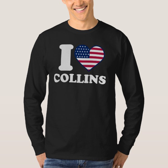 I love Collins I heart Collins T-Shirt (Front)