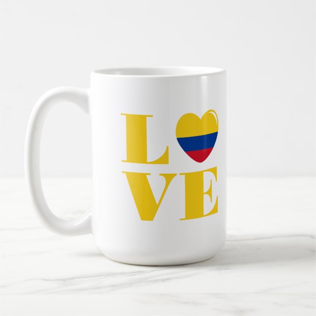I love Colombia Coffee Mug (Left)