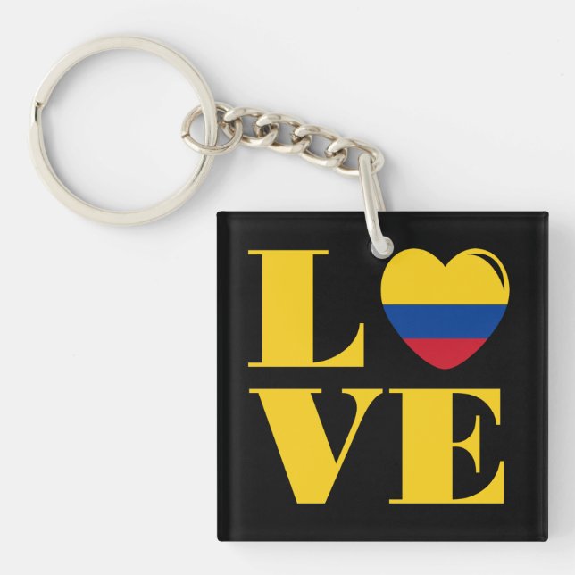 I love Colombia Key Ring (Front)