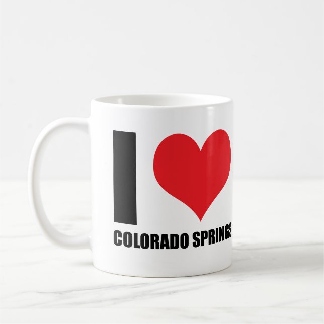 I love Colorado Springs Coffee Mug (Left)