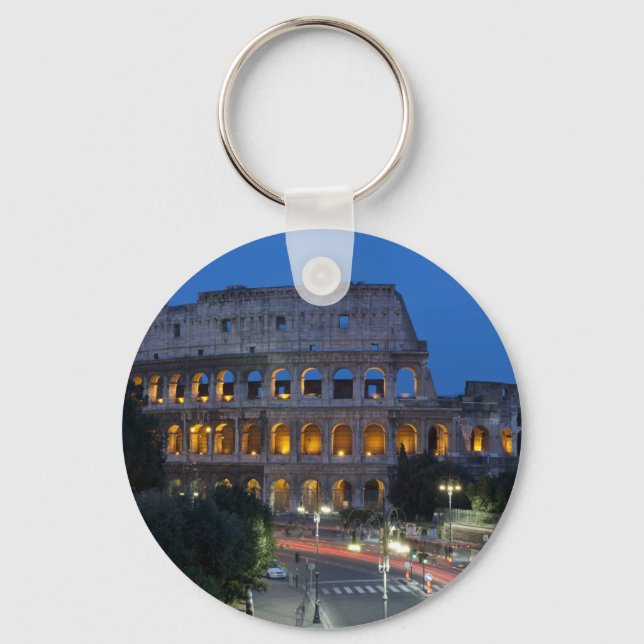 I love Colosseum by night Key Ring (Front)