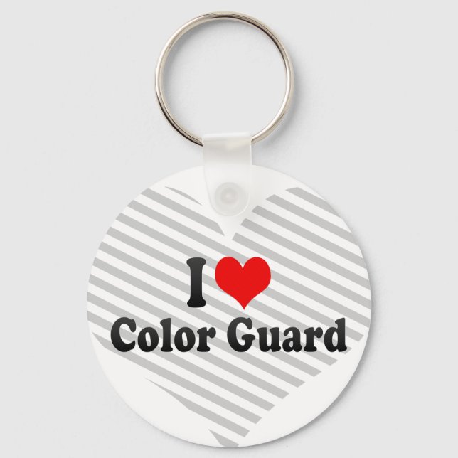 I love Colour Guard Key Ring (Front)