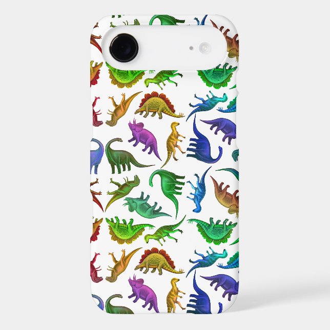 I Love Colourful Dinosaurs iPhone 6 Case (Back)