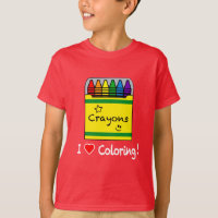 I Love Colouring with Crayons