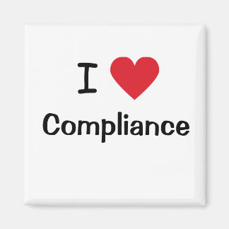 I Love Compliance I Heart Compliance Officer Gift Magnet