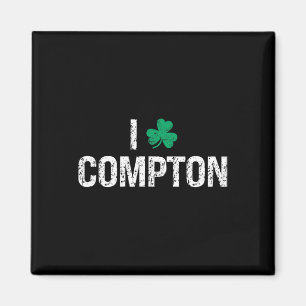 I Love Compton Shamrock Clover St. Patrick's Day Magnet