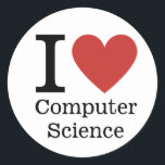 I ❤️ Love Computer Science STICKER<br><div class="desc">Calling all Computer Science enthusiasts and educators! Show off your love for the world of coding, algorithms, and innovation with our vibrant "I ❤️ Love Computer Science" sticker. Whether you're a seasoned professor inspiring the next generation of tech wizards or a budding CS major embarking on a journey of discovery,...</div>