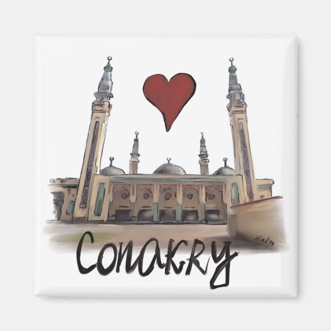 I love Conakry Magnet (Front)