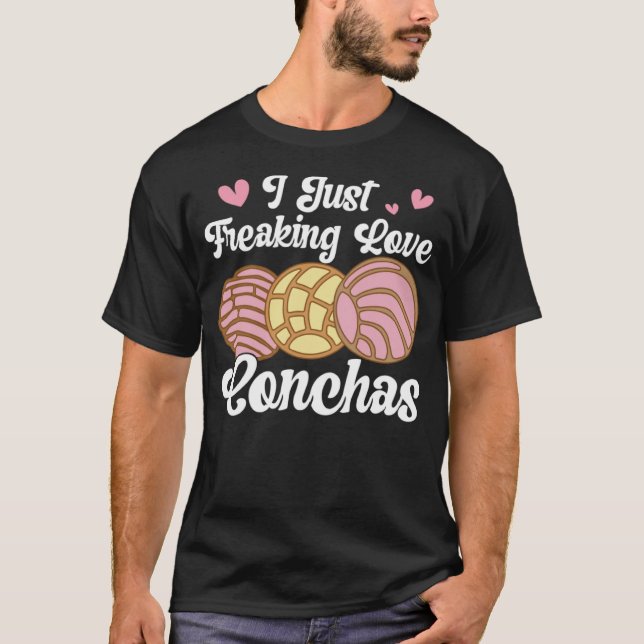 I Love Conchas Pan Dulce Latina Mexican Mujer Conc T-Shirt (Front)