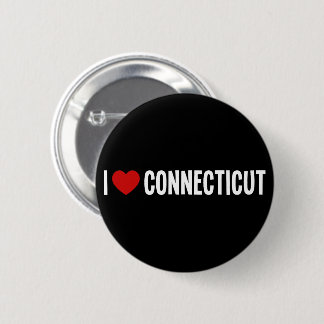 I Love Connecticut I Heart Round Button
