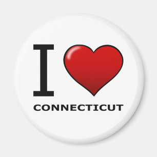 I LOVE CONNECTICUT MAGNET