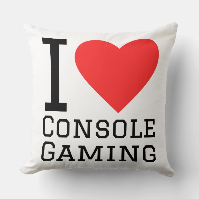I love console gaming cushion (Front)