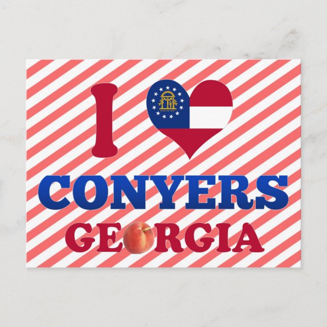I Love Conyers, Georgia Postcard (Front)